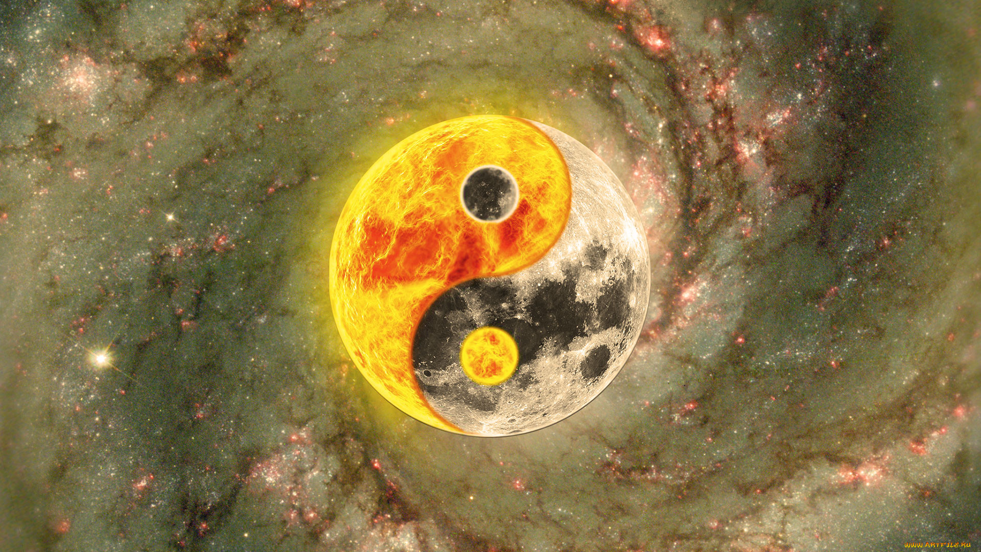 3 , - , yin yang, -
